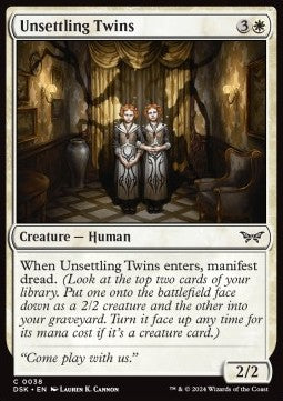 Unsettling Twins - Duskmourn: House of Horror (Common) [DSK-38] - JotaCards - Tu Tienda de TCG