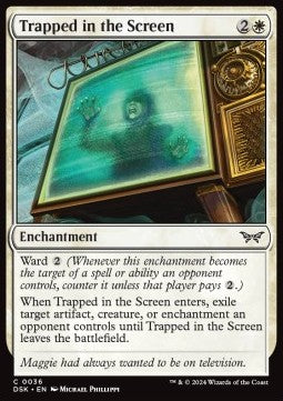 Trapped in the Screen - Duskmourn: House of Horror (Common) [DSK-36] - JotaCards - Tu Tienda de TCG