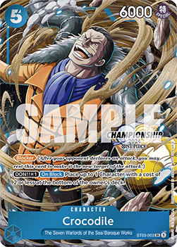 Crocodile (ST03-003) - Special Tournament Promos (Super Rare) [STP-ST03-003] - JotaCards - Tu Tienda de TCG