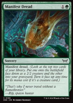 Manifest Dread - Duskmourn: House of Horror (Common) [DSK-189] - JotaCards - Tu Tienda de TCG