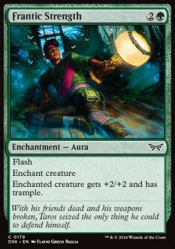 Frantic Strength - Duskmourn: House of Horror (Common) [DSK-179] - JotaCards - Tu Tienda de TCG