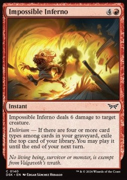 Impossible Inferno - Duskmourn: House of Horror (Common) [DSK-140] - JotaCards - Tu Tienda de TCG