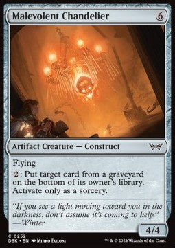 Malevolent Chandelier - Duskmourn: House of Horror (Common) [DSK-252] - JotaCards - Tu Tienda de TCG