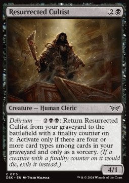 Resurrected Cultist - Duskmourn: House of Horror (Common) [DSK-115] - JotaCards - Tu Tienda de TCG