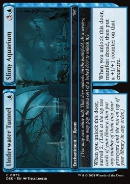 Underwater Tunnel // Slimy Aquarium - Duskmourn: House of Horror (Common) [DSK-79] - JotaCards - Tu Tienda de TCG