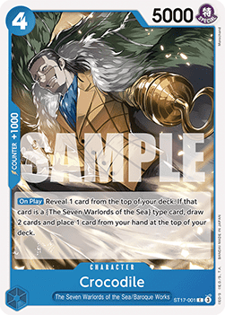 Crocodile (ST17-001) - Starter Deck: Donquixote Doflamingo (Common) [ST-17-001] - JotaCards - Tu Tienda de TCG