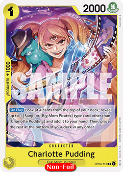 Charlotte Pudding (OP03-112) - Starter Deck: Charlotte Katakuri (Rare) [ST-20-OP03-112] - JotaCards - Tu Tienda de TCG