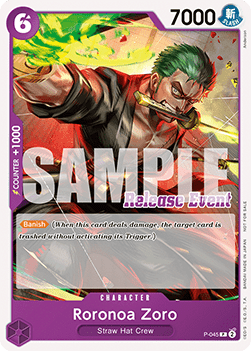 Roronoa Zoro (P-045) (V.2) - Promos (Promo) [P-045] - JotaCards - Tu Tienda de TCG