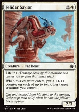 Felidar Savior - Magic: The Gathering Foundations (Common) [FDN-12] - JotaCards - Tu Tienda de TCG