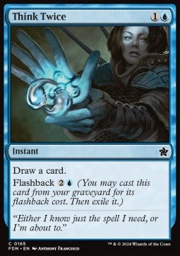 Think Twice - Magic: The Gathering Foundations (Common) [FDN-165] - JotaCards - Tu Tienda de TCG