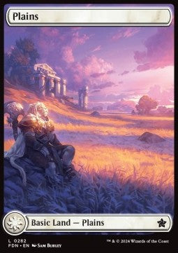 Plains (V.1) - Magic: The Gathering Foundations: Extras (Land) [XFDN-282] - JotaCards - Tu Tienda de TCG