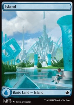Island (V.1) - Magic: The Gathering Foundations: Extras (Land) [XFDN-284] - JotaCards - Tu Tienda de TCG