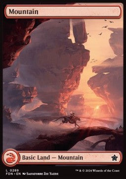 Mountain (V.2) - Magic: The Gathering Foundations: Extras (Land) [XFDN-289] - JotaCards - Tu Tienda de TCG