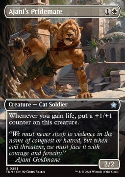 Ajani's Pridemate - Magic: The Gathering Foundations: Extras (Uncommon) [XFDN-293] - JotaCards - Tu Tienda de TCG
