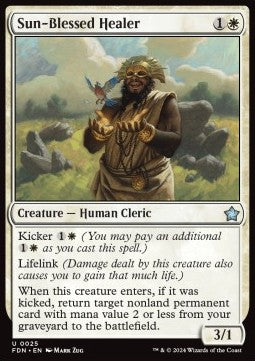 Sun-Blessed Healer - Magic: The Gathering Foundations (Uncommon) [FDN-25] - JotaCards - Tu Tienda de TCG