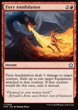 Fiery Annihilation - Magic: The Gathering Foundations (Uncommon) [FDN-86] - JotaCards - Tu Tienda de TCG