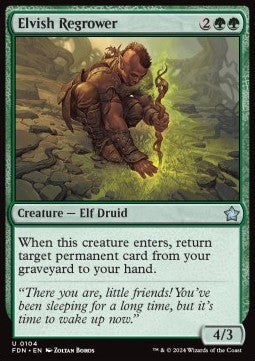 Elvish Regrower - Magic: The Gathering Foundations (Uncommon) [FDN-104] - JotaCards - Tu Tienda de TCG