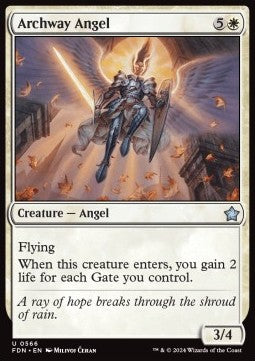 Archway Angel - Magic: The Gathering Foundations: Starter Collection (Uncommon) [SFDN-566] - JotaCards - Tu Tienda de TCG