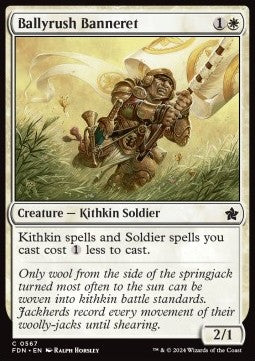 Ballyrush Banneret - Magic: The Gathering Foundations: Starter Collection (Common) [SFDN-567] - JotaCards - Tu Tienda de TCG