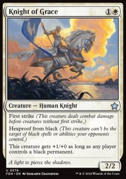 Knight of Grace - Magic: The Gathering Foundations: Starter Collection (Uncommon) [SFDN-576] - JotaCards - Tu Tienda de TCG