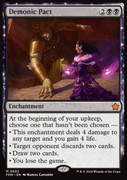 Demonic Pact - Magic: The Gathering Foundations: Starter Collection (Mythic) [SFDN-602] - JotaCards - Tu Tienda de TCG