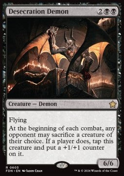 Desecration Demon - Magic: The Gathering Foundations: Starter Collection (Rare) [SFDN-603] - JotaCards - Tu Tienda de TCG