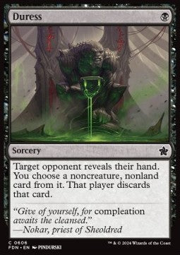 Duress - Magic: The Gathering Foundations: Starter Collection (Common) [SFDN-606] - JotaCards - Tu Tienda de TCG