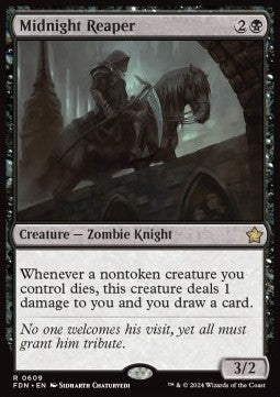 Midnight Reaper - Magic: The Gathering Foundations: Starter Collection (Rare) [SFDN-609] - JotaCards - Tu Tienda de TCG