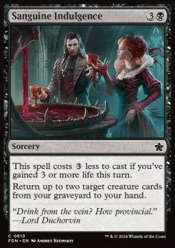 Sanguine Indulgence - Magic: The Gathering Foundations: Starter Collection (Common) [SFDN-613] - JotaCards - Tu Tienda de TCG