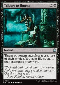 Tribute to Hunger - Magic: The Gathering Foundations: Starter Collection (Uncommon) [SFDN-614] - JotaCards - Tu Tienda de TCG