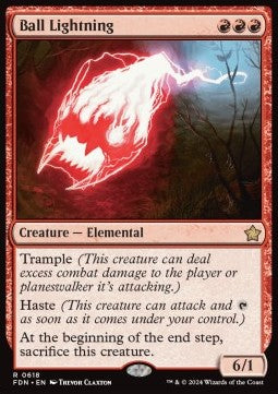 Ball Lightning - Magic: The Gathering Foundations: Starter Collection (Rare) [SFDN-618] - JotaCards - Tu Tienda de TCG