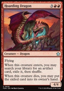 Hoarding Dragon - Magic: The Gathering Foundations: Starter Collection (Uncommon) [SFDN-626] - JotaCards - Tu Tienda de TCG
