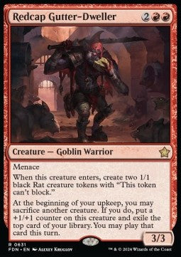 Redcap Gutter-Dweller - Magic: The Gathering Foundations: Starter Collection (Rare) [SFDN-631] - JotaCards - Tu Tienda de TCG