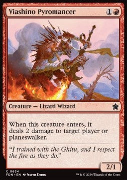 Viashino Pyromancer - Magic: The Gathering Foundations: Starter Collection (Common) [SFDN-634] - JotaCards - Tu Tienda de TCG
