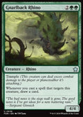 Gnarlback Rhino - Magic: The Gathering Foundations: Starter Collection (Uncommon) [SFDN-638] - JotaCards - Tu Tienda de TCG
