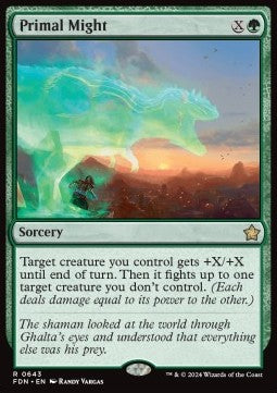 Primal Might - Magic: The Gathering Foundations: Starter Collection (Rare) [SFDN-643] - JotaCards - Tu Tienda de TCG
