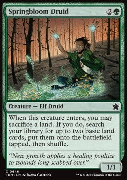 Springbloom Druid - Magic: The Gathering Foundations: Starter Collection (Common) [SFDN-646] - JotaCards - Tu Tienda de TCG