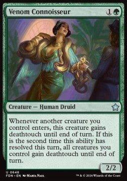 Venom Connoisseur - Magic: The Gathering Foundations: Starter Collection (Uncommon) [SFDN-648] - JotaCards - Tu Tienda de TCG