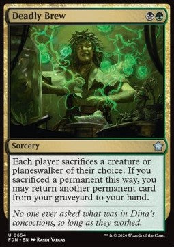 Deadly Brew - Magic: The Gathering Foundations: Starter Collection (Uncommon) [SFDN-654] - JotaCards - Tu Tienda de TCG