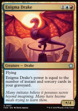 Enigma Drake - Magic: The Gathering Foundations: Starter Collection (Uncommon) [SFDN-657] - JotaCards - Tu Tienda de TCG
