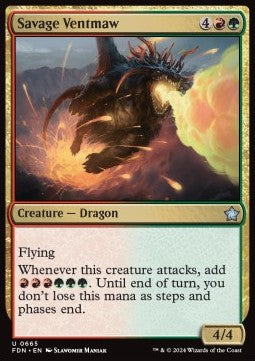 Savage Ventmaw - Magic: The Gathering Foundations: Starter Collection (Uncommon) [SFDN-665] - JotaCards - Tu Tienda de TCG
