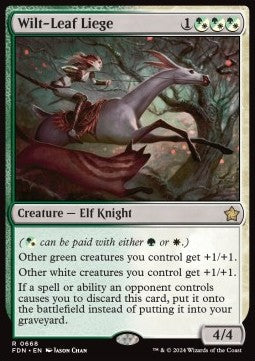 Wilt-Leaf Liege - Magic: The Gathering Foundations: Starter Collection (Rare) [SFDN-668] - JotaCards - Tu Tienda de TCG