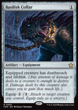 Basilisk Collar - Magic: The Gathering Foundations: Starter Collection (Rare) [SFDN-669] - JotaCards - Tu Tienda de TCG