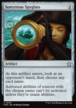 Sorcerous Spyglass - Magic: The Gathering Foundations: Starter Collection (Uncommon) [SFDN-679] - JotaCards - Tu Tienda de TCG