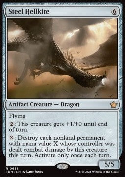 Steel Hellkite - Magic: The Gathering Foundations: Starter Collection (Rare) [SFDN-681] - JotaCards - Tu Tienda de TCG