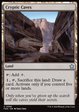 Cryptic Caves - Magic: The Gathering Foundations: Starter Collection (Uncommon) [SFDN-686] - JotaCards - Tu Tienda de TCG