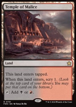 Temple of Malice - Magic: The Gathering Foundations: Starter Collection (Rare) [SFDN-701] - JotaCards - Tu Tienda de TCG