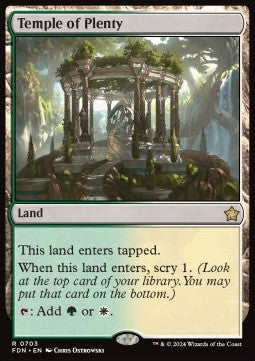 Temple of Plenty - Magic: The Gathering Foundations: Starter Collection (Rare) [SFDN-703] - JotaCards - Tu Tienda de TCG