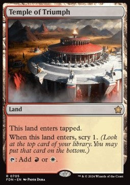 Temple of Triumph - Magic: The Gathering Foundations: Starter Collection (Rare) [SFDN-705] - JotaCards - Tu Tienda de TCG