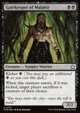 Gatekeeper of Malakir - Magic: The Gathering Foundations: Starter Collection (Uncommon) [SFDN-713] - JotaCards - Tu Tienda de TCG